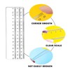 Pack of 5 Rulers 15 cm, Plastic Ruler Children Primary