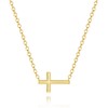 SANDRA REDD Cross Necklace for Women 14K Gold Cross Necklaces