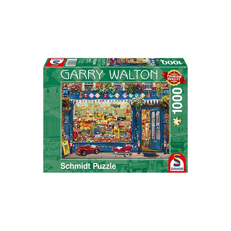 Schmidt Spiele 59606 Garry Walton, Spielzeugladen, 1000 Teile Puzzle, Bunt