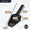 Slotted Ice Scoop 10 oz, Black Plastic, Plastic Scoop, Ice