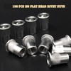 Wkmamo 120 Pcs M6 304 Stainless Steel Rivet Nuts,Threaded Rivetnut