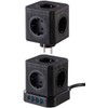 revolt Desk Sockets: 13-in-1 Socket Tower, 9 Sockets, 3x USB-A,