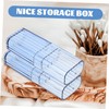 KONTONTY 4pcs Cotton Swabs Holder Storage Box Portable Organiser for