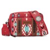 Wrangler Crossbody Bag for Women Boho Aztec Small Multi Pocket