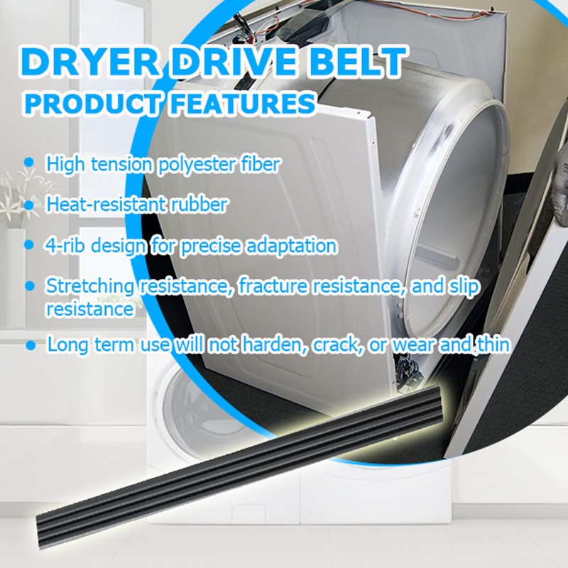 WE03X29704 Dryer Drive Belt for GE Dryer GFD55GSSN0WW GFD85ESSN0WW