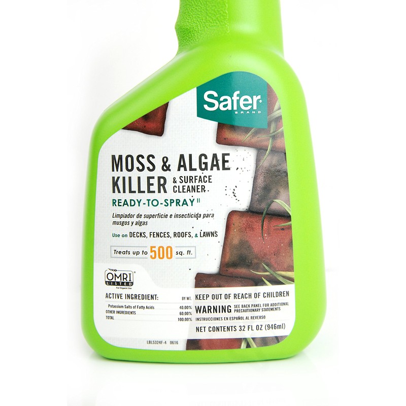 Safer Brand 5324-6 Moss and Algae Killer and Surface Cleaner,