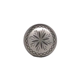 Stecksstore Sunburst 3/4" x 1/4" Antique Nickel Plated Screwback Concho 2996AN Stecksstore