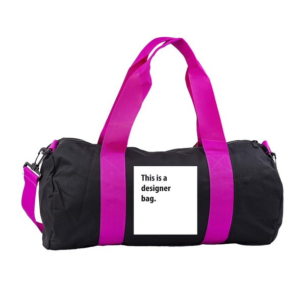 Hippowarehouse This is a Designer bag Gymwear Gym Duffle Cylinder