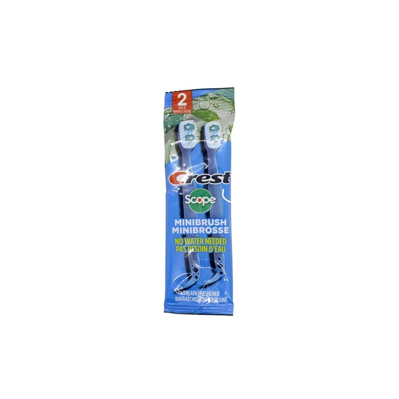 Scope Outlast Minibrush, Long Lasting Mint, Set of 2