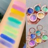 2 Colors Pearlescent Eyeshadow Palette Matte Glitter Portable Eyeshadow Neon
