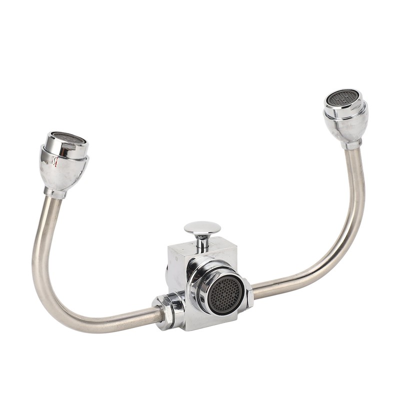 Faucet Mounted Eyewash Station Double Nozzle Emergency Eye Wash Unit