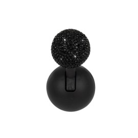 Bling Car Push Starter Button Cover, Rhinestone Auto Engine Joystick Buttons Decoration Cover, Vehicle Start Button Rocker Ball, Cute Car Interior Accessories for Cars, Computer (Black)