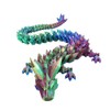 XPJBKC 3D Printed Dragon, 24 Inches 3D Dragon, Articulated Dragon,