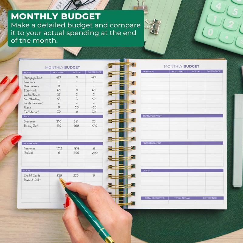 Clever Fox Budget Planner & Monthly Bill Organizer With Pockets.