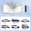 Sxiio AVAN CAR WINDSCREEN FOLDING SUN SHADE - REFLECTIVE MATERIAL