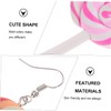 Mikinona Fashionable Polymer Clay Earring Decorations Lollipop Earrings for Women