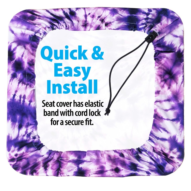 Top Glides Universal Rollator Walker Seat and Backrest Covers (Psychedelic