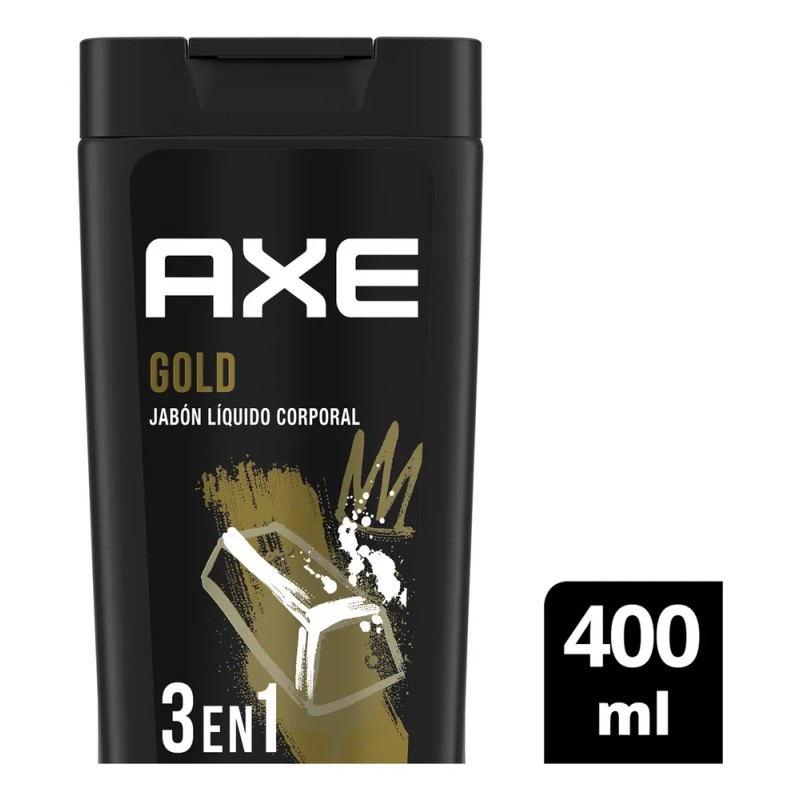Jabón Líquido Corporal 3 en 1 Axe Gold 400 ml