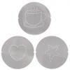 Gefu Decorating Shaker Fina, for Cocoa, 3 Different Motives, Stainless