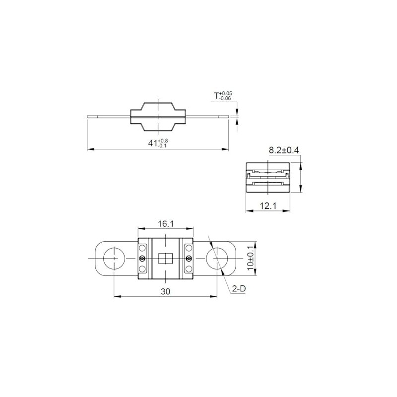 Offgridtec Set of 5 MIDI Fuses 175A 58V