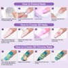 3D Sculpting Gel for Nail Art, 2PCS Clear and White
