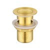 ACA International Brass Basin Pop Up Waste with Overflow, Vanity