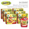 Mott's Cinnamon Applesauce, 3.2 Oz Clear Pouches, 24 Count (6