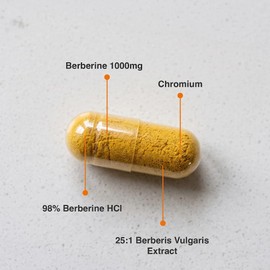 Zipvit Berberine 1000mg with Chromium - 120 Capsules - 4 Months Supply