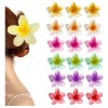 18pz Pinzas Para Pelo Con Forma De Flor De Plumeria
