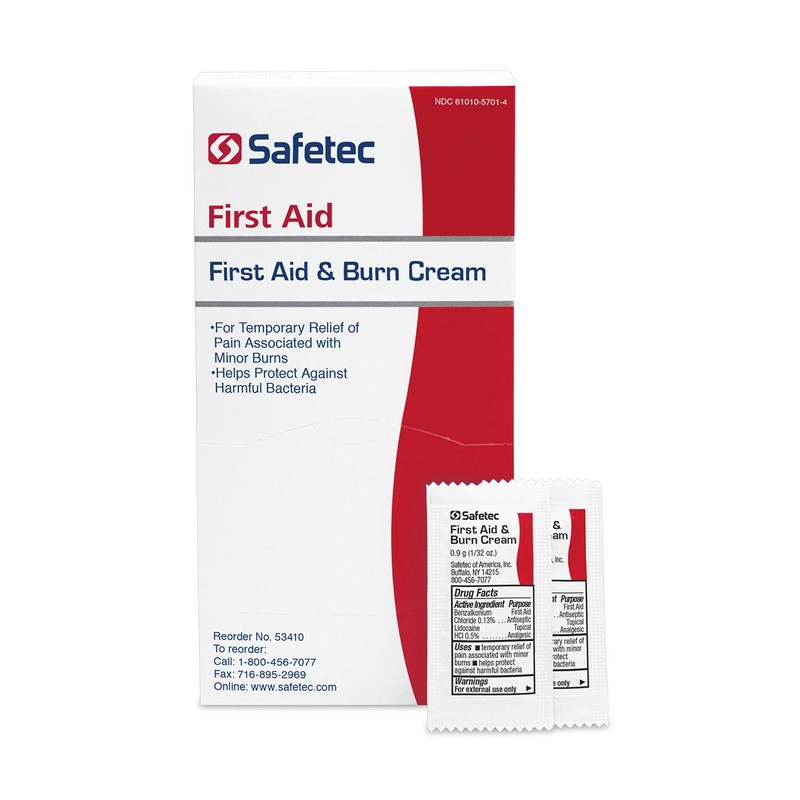Safetec 267479 First Aid and Burn Cream, Pack of 144
