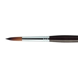 Escoda Prado Series Short Handle Artist Watercolor Paint Brush, Synthetic Sable, Round, Size 18