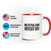 Bubble Hugs Nurse 2Tone Red Mug 11oz - No fetus