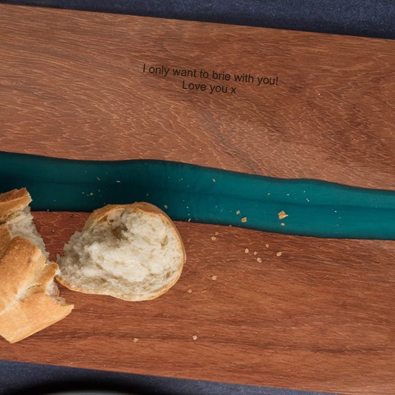 Engraved Resin Cheese Board - 5th Wedding Anniversary for Husband