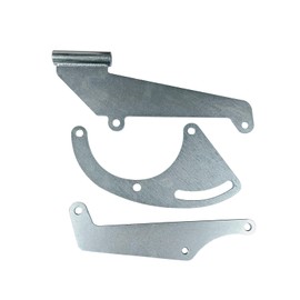 Zieichy A/C Compressor Bracket, Air Conditioning Drivers Side Compressor Bracket Long WP for Small Block Chevy