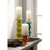 Sullivans 5", 10", and 12" Multicolor Ceramic Pillar Candle Holder
