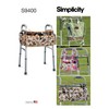 Simplicity Sewing Pattern S9400 Mobility Walker Accessories, Bag and Organiser