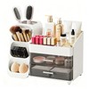 ShinyDew Bathroom Countertop Makeup Organizer with Brush Holder, Large Cosmetic