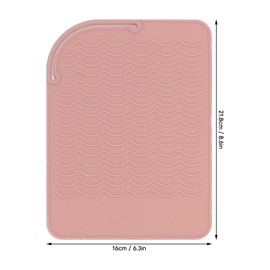 Aqur2020 5 Piezas de Silicona Resistente Al Calor Estera Portátil de Viaje de Silicona Alisador de Cabello para Rizadores Alisadores de Cabello Planchas Herramientas de Peinado del Cabello