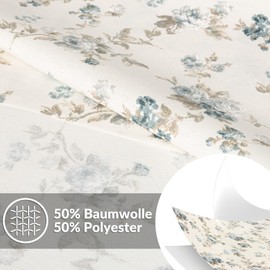 Tovaglia lavabile, effetto loto, facile da pulire, in cotone e poliestere, antimacchia, per esterni, ovale, 180 x 140 cm