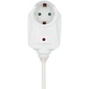 UNITEC 2m White 3 Way Power Strip with Switch
