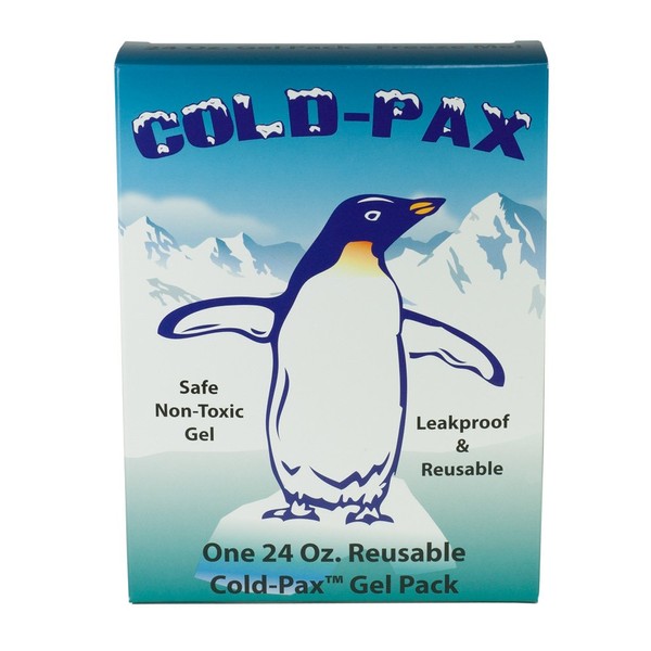 GMS Cold-Pax - 24 oz Reusable Gel Ice Pack Freeze Refrigerant for Insulpak and ChillMED Premier - 8" x 5 1/2" x 1"