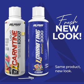 Alpha Supps - L-Carnitine 3000 mg Liquid | Stimulant-Free Amino Acid | 31 Servings (Bombsicle)