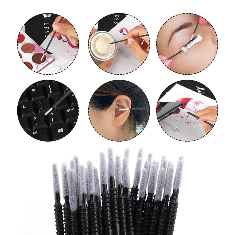 200 Pcs Micro Applicators Brushes, Disposable Applicator Brush with Bendable