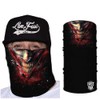 Live Fast Gear Neck Gaiter Tubular Bandana, Black Polyester Microfiber,