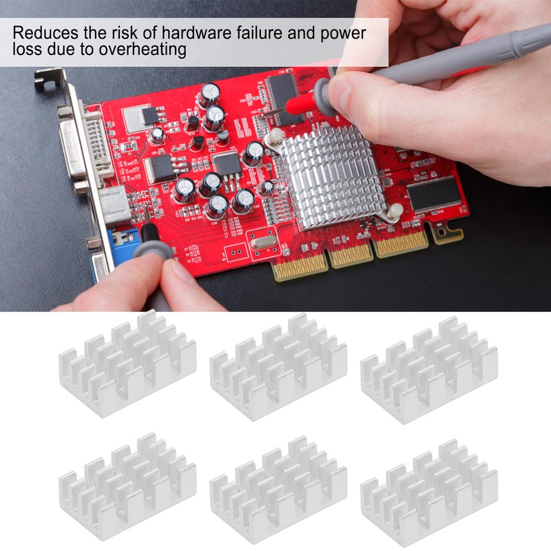 80Pcs Aluminum Heatsinks Module Cooling Radiator Board for Electronic Components