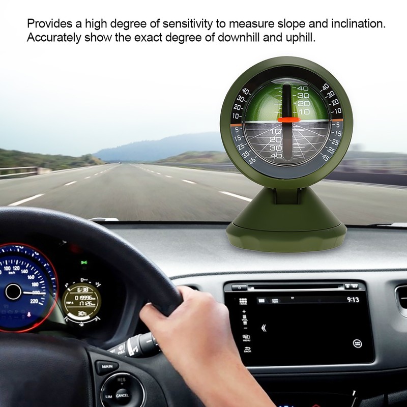 Outdoor Multifunction Car Inclinometer Angle Slope Meter Balancer Measure Equipment