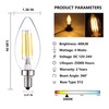 SHUWDKAR 12 Volt LED Candelabra Bulbs E12 Light Bulb 40