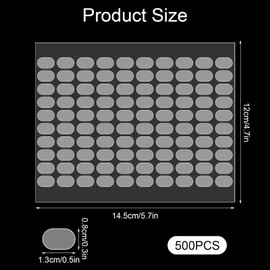 Qwrqwr 500 PCS Museum Mounting Putty No Trace Sticky Tack Double Sided for Wall Hanging Poster Picture Crafts Balloons Festival Party Decorations DIY