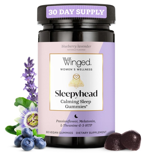 Winged Wellness Sleepyhead Natural Sleep Gummies for Women - Prime