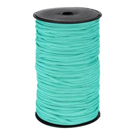 QUARKZMAN 5mm Polypropylen-Seil Geflochtene Seile, 100m Nylonseil Hohlseil für Wäscheleine, Camping, Wandern, Outdoor, Türkisblau